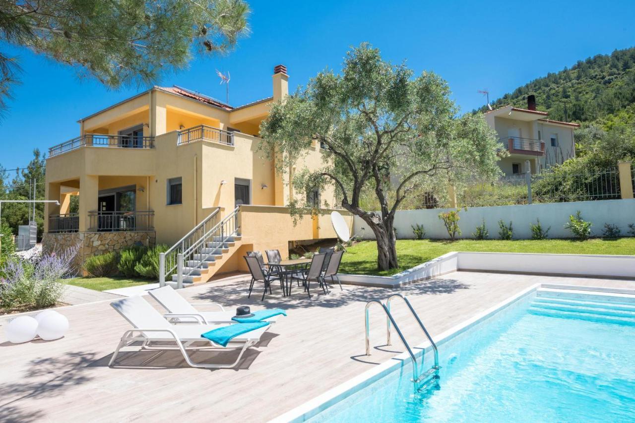 Louloudis Pool Villa Skala Rachoni  外观 照片
