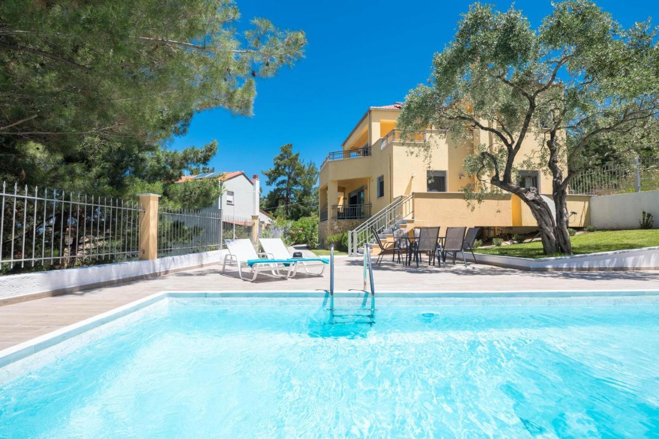 Louloudis Pool Villa Skala Rachoni  外观 照片