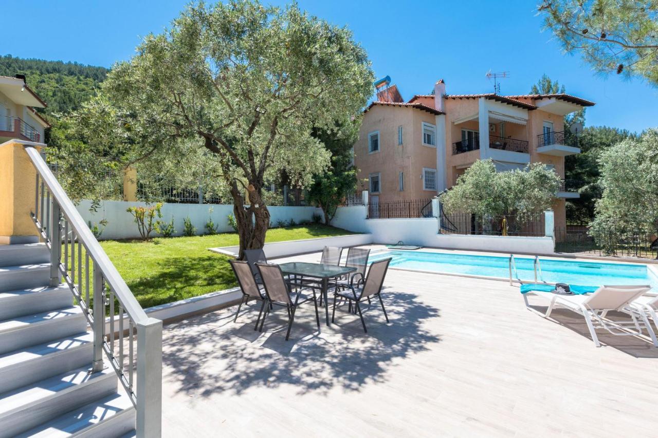 Louloudis Pool Villa Skala Rachoni  外观 照片