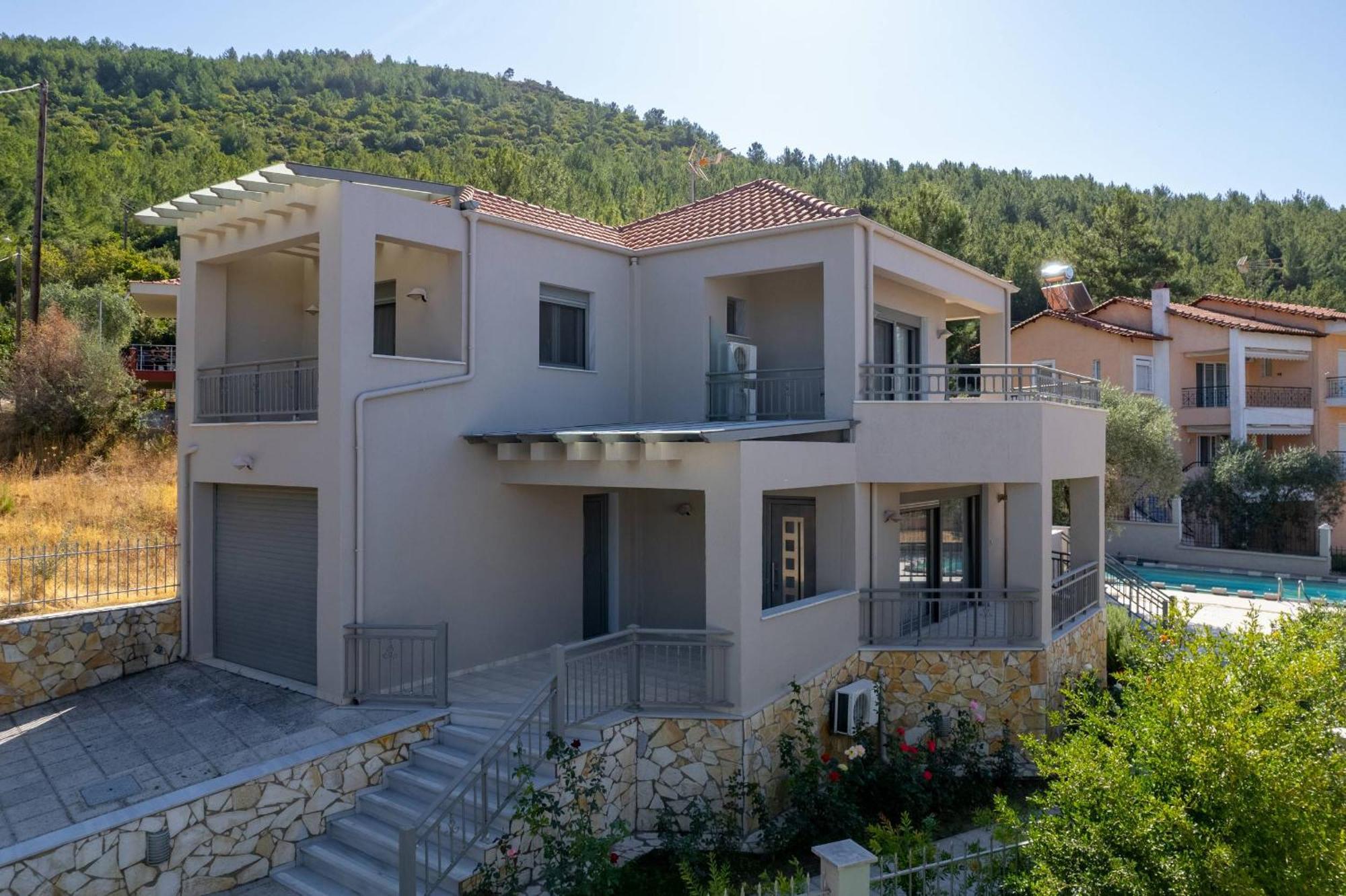 Louloudis Pool Villa Skala Rachoni  外观 照片
